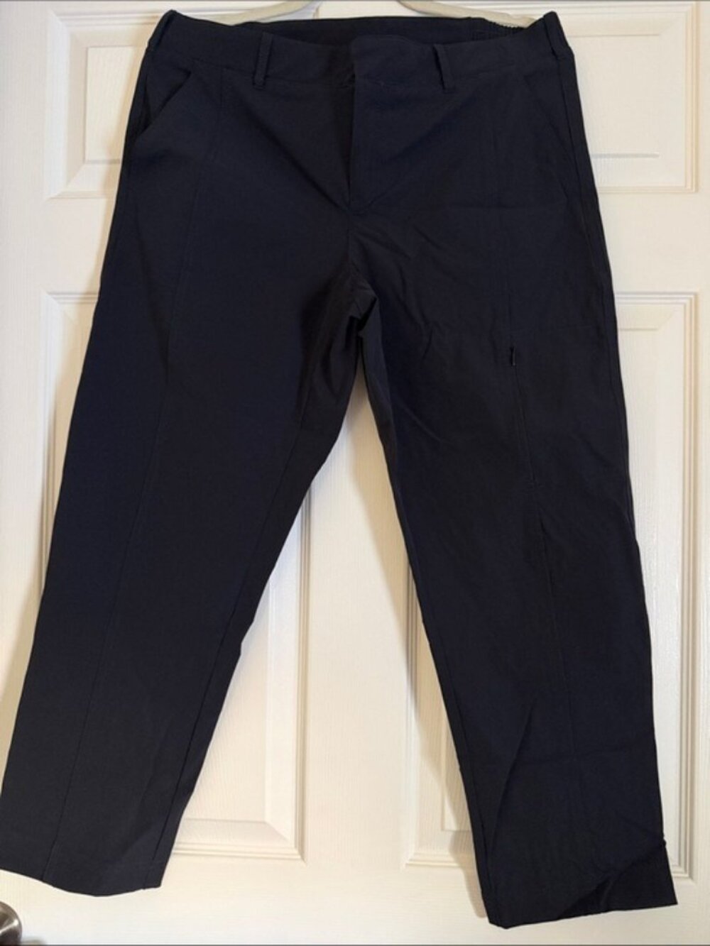 Ladies Kirkland Signature Black Travel Pants Size 10 Nylon Blend Made In Vietnam